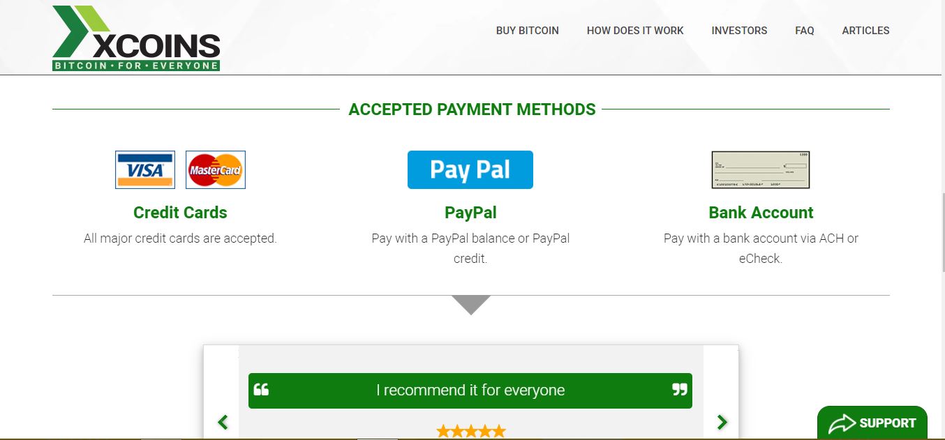 Cómo comprar Bitcoin con PayPal en Xcoins