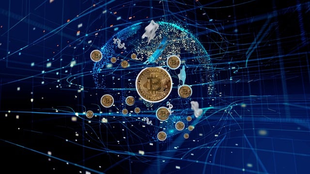 ilustarcion de concepto mundo y bitcoin tockens alrededor para los eventos destacados de bitcoin a lo largo de su historia