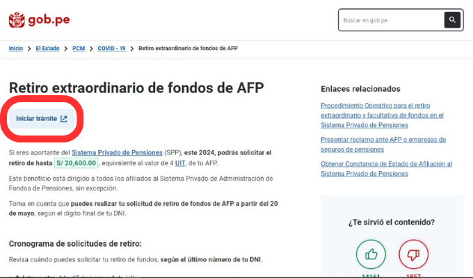 Retiro Extraordinario de Fondos de AFP