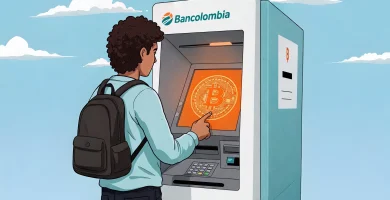 ilustracion sobre Como Retirar tus Bitcoin (BTC) Directamente a tu Cuenta Bancolombia: La Guía "Paso a paso" con Fluyez Colombia