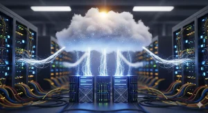 imagen representativa sobre minar criptomonedas en la nube generada con ia