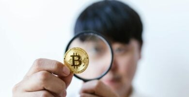 Hombre observando qué es una criptodivisa