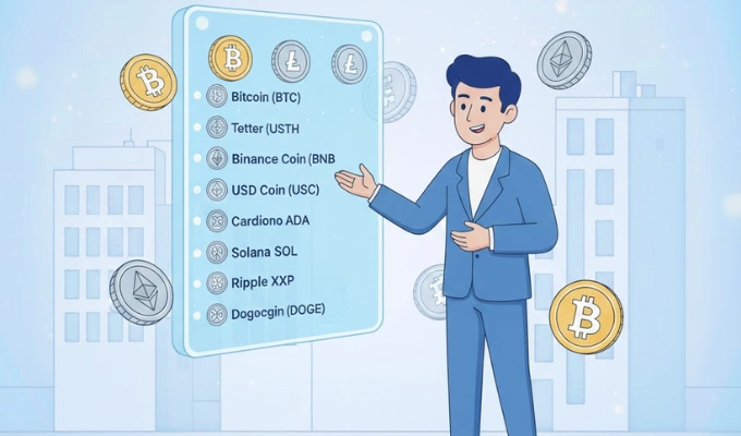 lista de criptomonedas