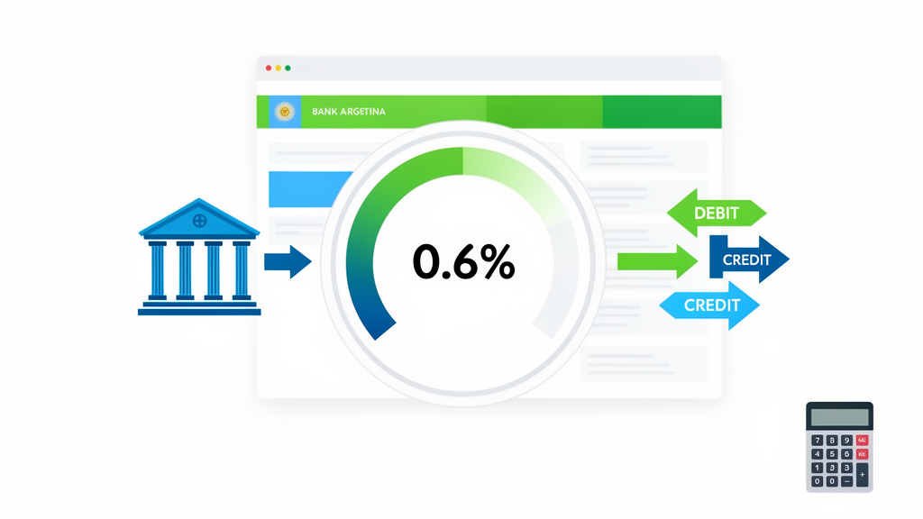 Impuesto al débito y crédito IDC transferencias bancarias Argentina