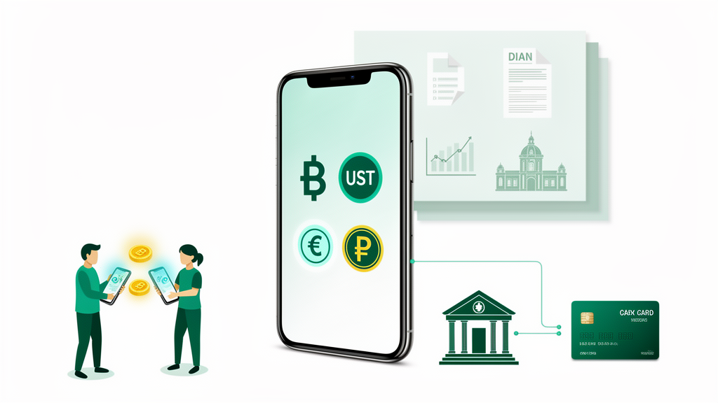 Cash-out P2P USDT a pesos colombianos y obligaciones ante la DIAN