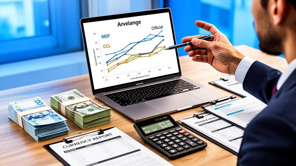 Comparativa de tipos de cambio en Argentina para empresas: oficial, MEP, CCL y tipo libre