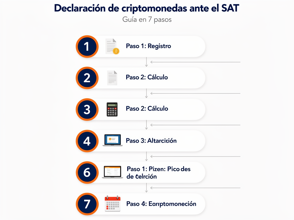 pasos para declarar criptomonedas ante el SAT persona moral Mexico