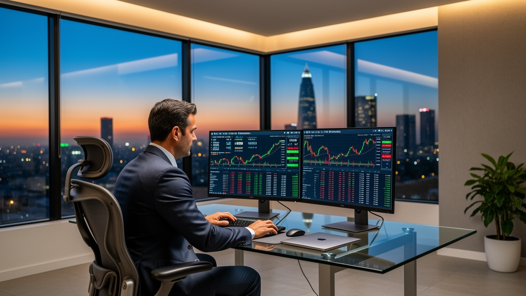 Tesorero corporativo ejecutando compra de USDT en grandes cantidades en México