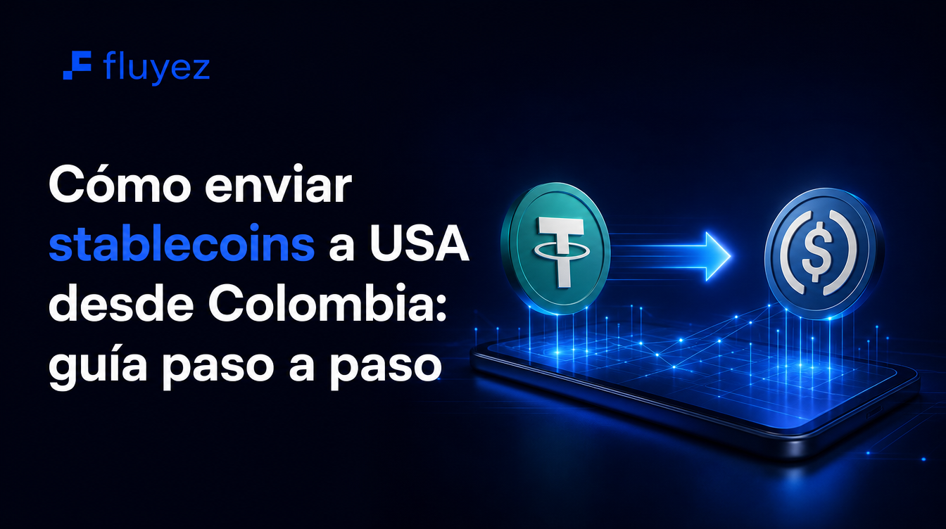 enviar stablecoins a USA desde Colombia