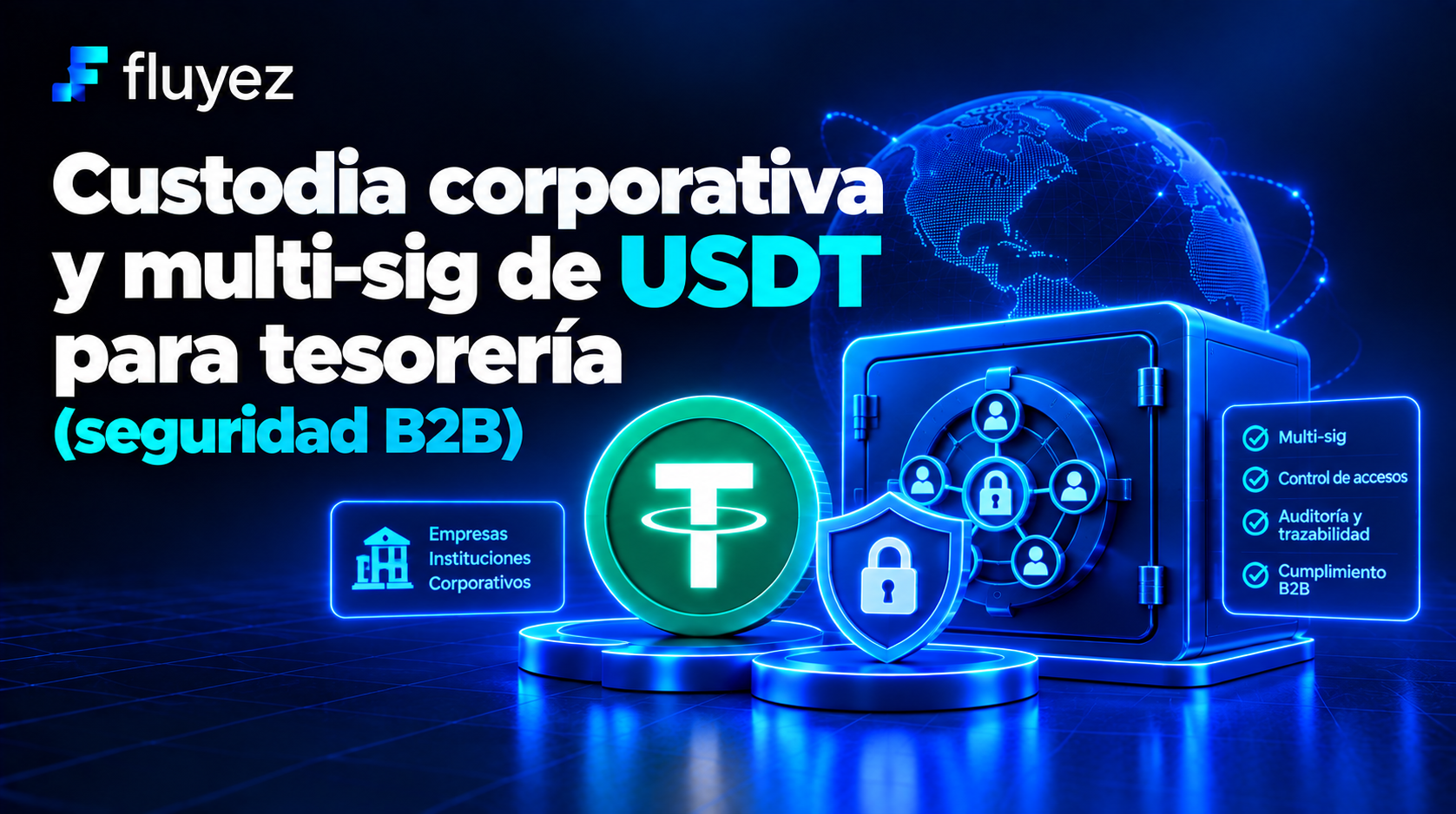 Custodia corporativa y multisig de USDT