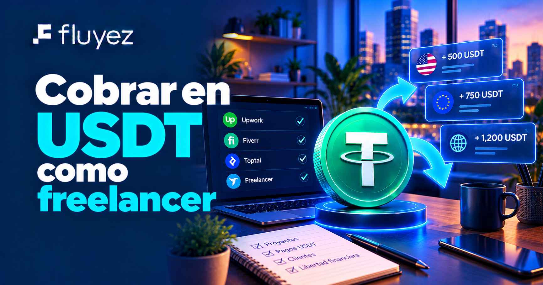 Cobrar en USDT como freelancer