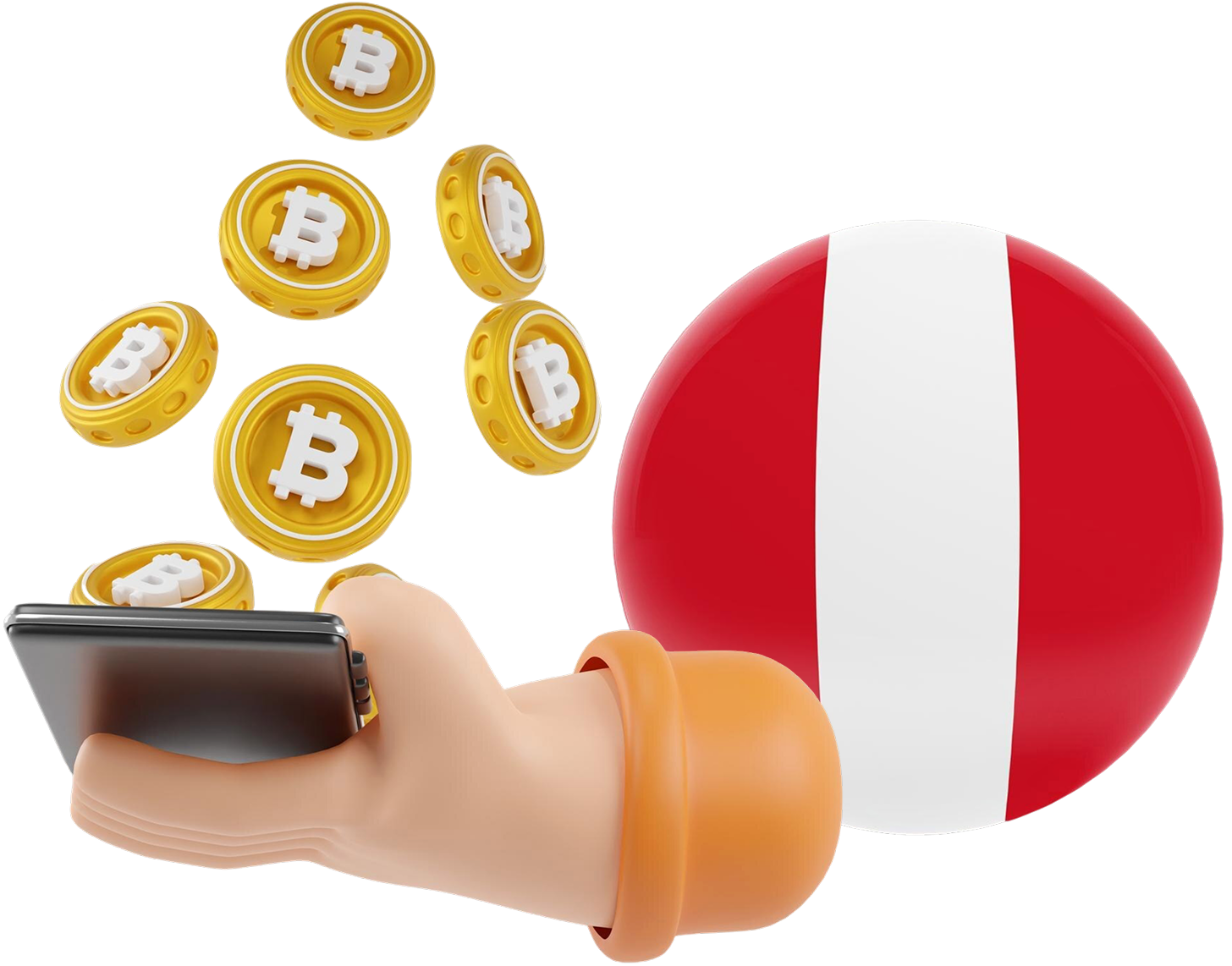 Ilustración precios de criptomonedas en Perú